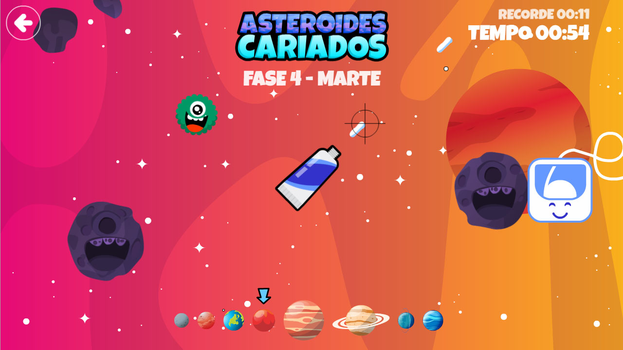 Screenshot Asteróides Cariados 03