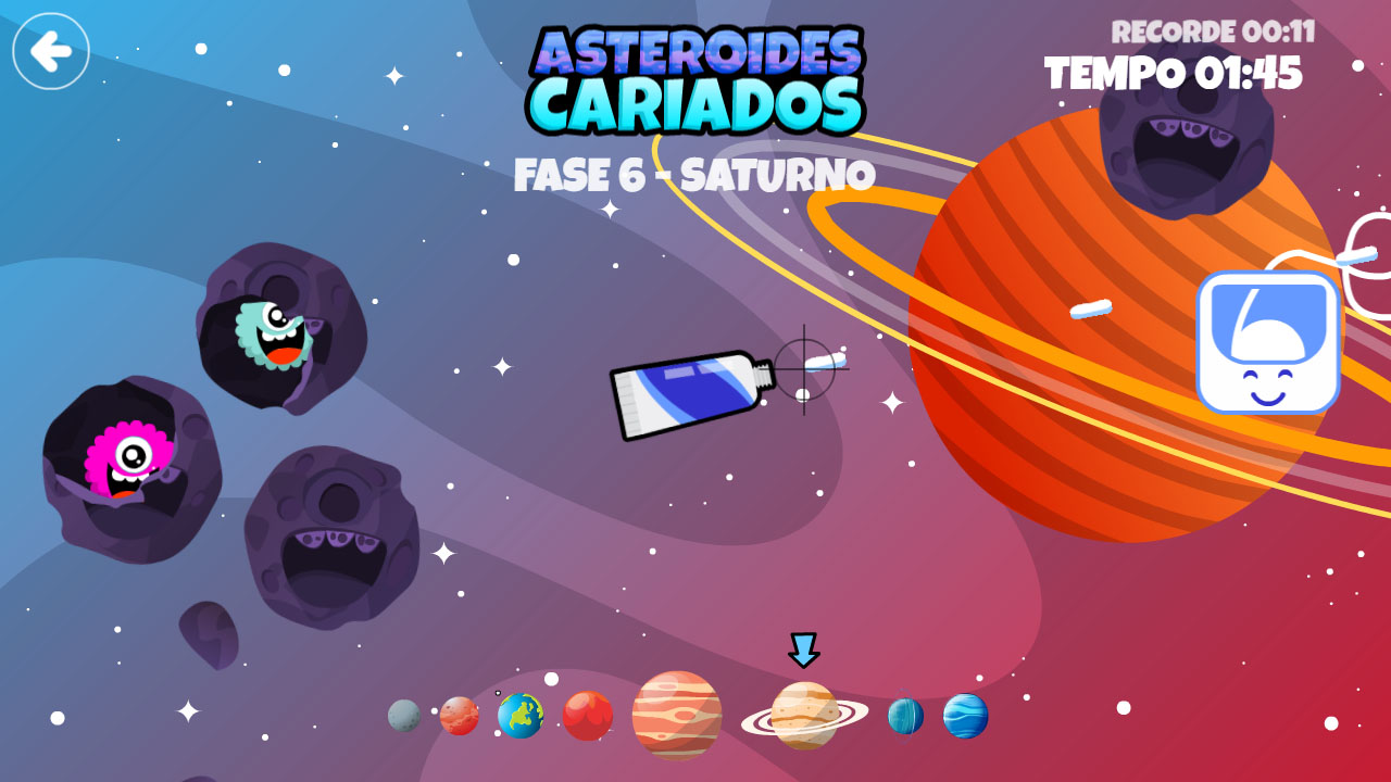 Screenshot Asteróides Cariados 04