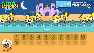 Screenshot Arie e os Patinhos, Números 02