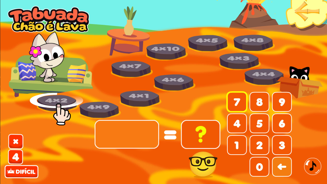 Screenshot Tabuada Chão é Lava 06