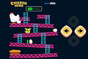 Jogo Chicken Hero estilo Donkey Kong
