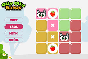 Jogo Olly Olly Gatos, evolução de jogod de memória