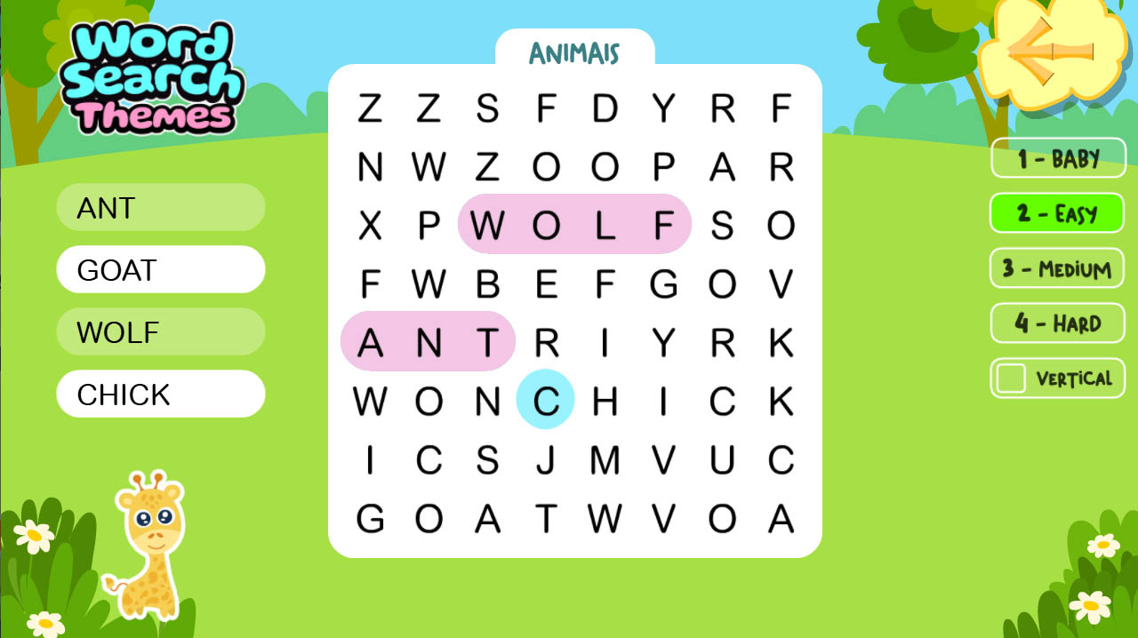 Screenshot Word Search - Themes 04