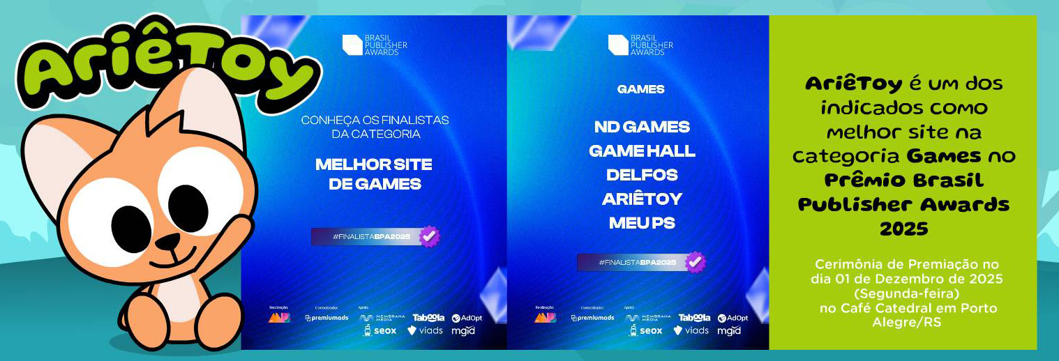 AriêToy finalista no Brasil Publisher Awards 2025